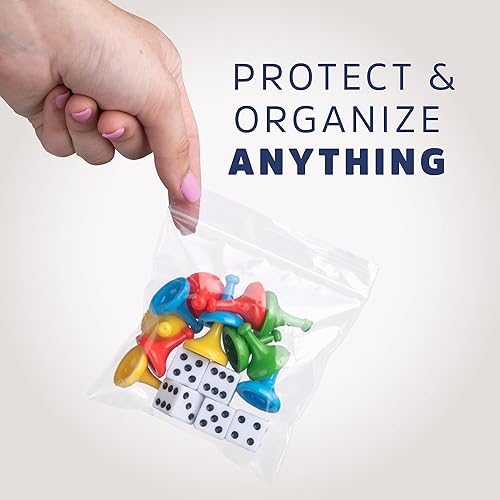 Vista 19 de GPI - 1000 bolsas con cremallera de 6 x 4 pulgadas, resistentes de 0.157 in de grosor, bolsas de polietileno transparentes con cierre resellable