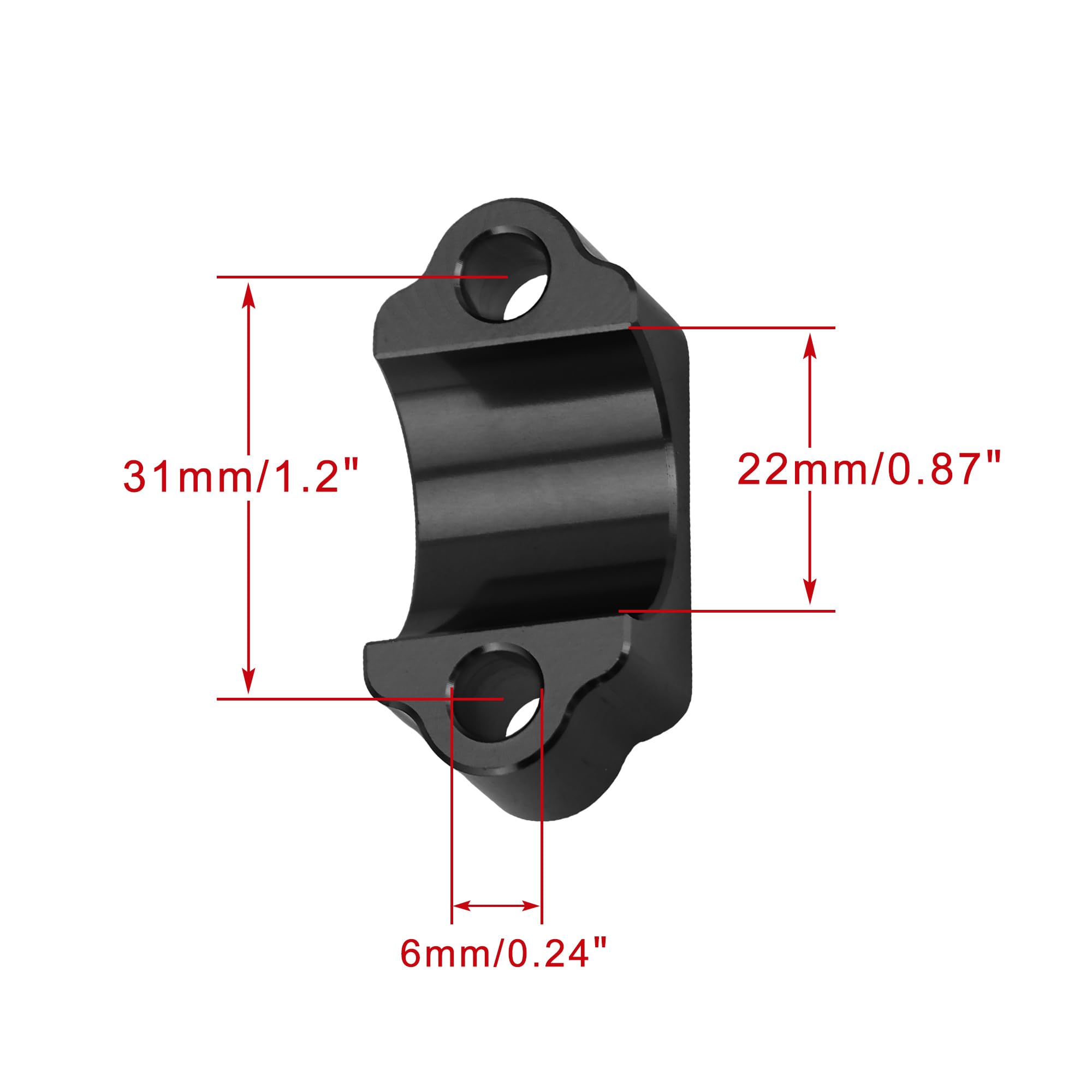 WOOSTAR 22mm Moto Freno Frizione Pompa Pompa Morsetto Coperchio Fissaggio Sedile Sostituzione per 2014-2023 SX65 SX85 SX 65 85 2006-2007 SXS SXSF 250 EXC EXCF SXF Moto Nero