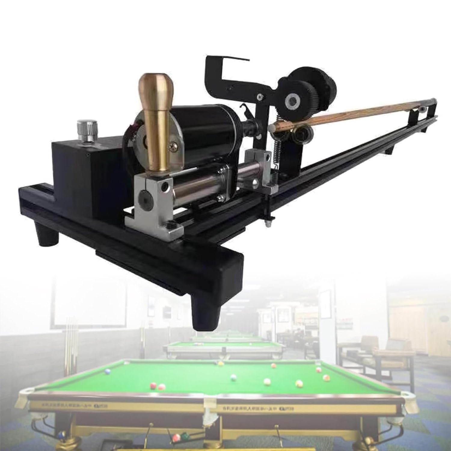 Réparateur de queue de billard portable 7 en 1 avec meulage, polissage pour queue de billard et redressement de la queue
