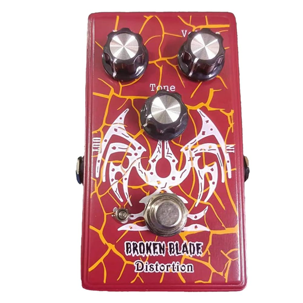 Pedal de Distorsión de Hoja para Efecto Guitarra, con Pedal de Distorsión/Volumen y Tono, Pedal de Efecto Distorsión, Pedal de Guitarra