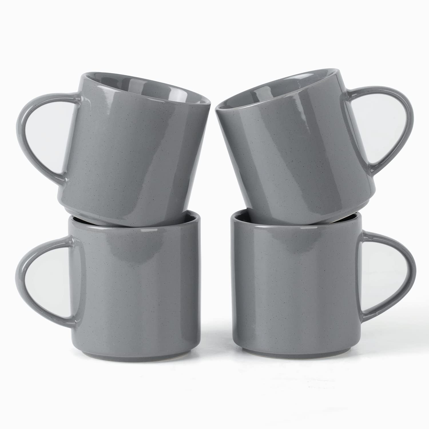 Tasses à café Famiware 300ml lot de 4 gris foncé idéales pour vos matins dynamiques en famille