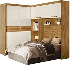 Dormitório Modulado Casal 6 Portas 2 Gavetas Florença Moval