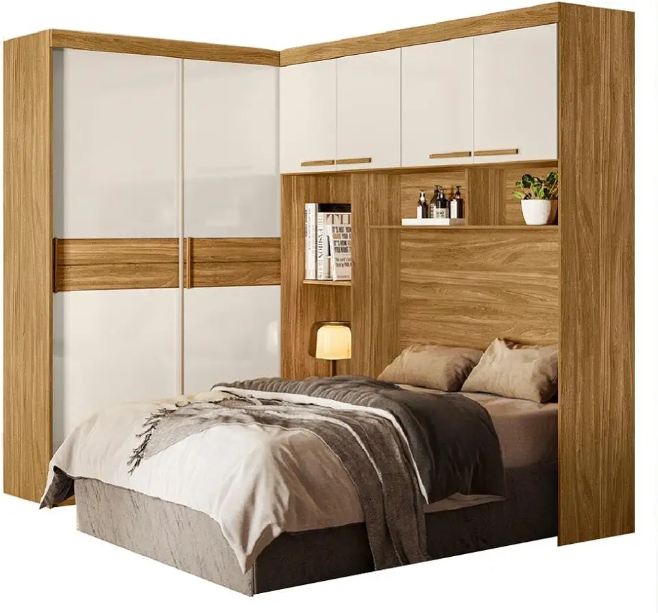 Dormitório Modulado Casal 6 Portas 2 Gavetas Florença Moval