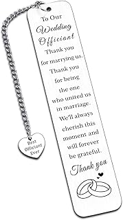 Officiant Gifts for Wedding Day Wedding Officiant Gifts Appreciation Bookmarks for Officiant Book Wedding Officiant Thank You Gifts for Officiant Priest Pastor Wedding Gifts 2024 Christmas Gifts