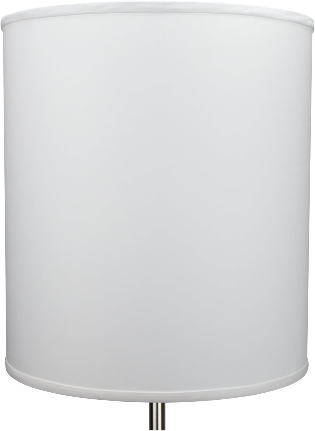 FenchelShades.com 16" Top Diameter x 16" Bottom Diameter 18" Height Cylinder Drum Lampshade USA Made (White)