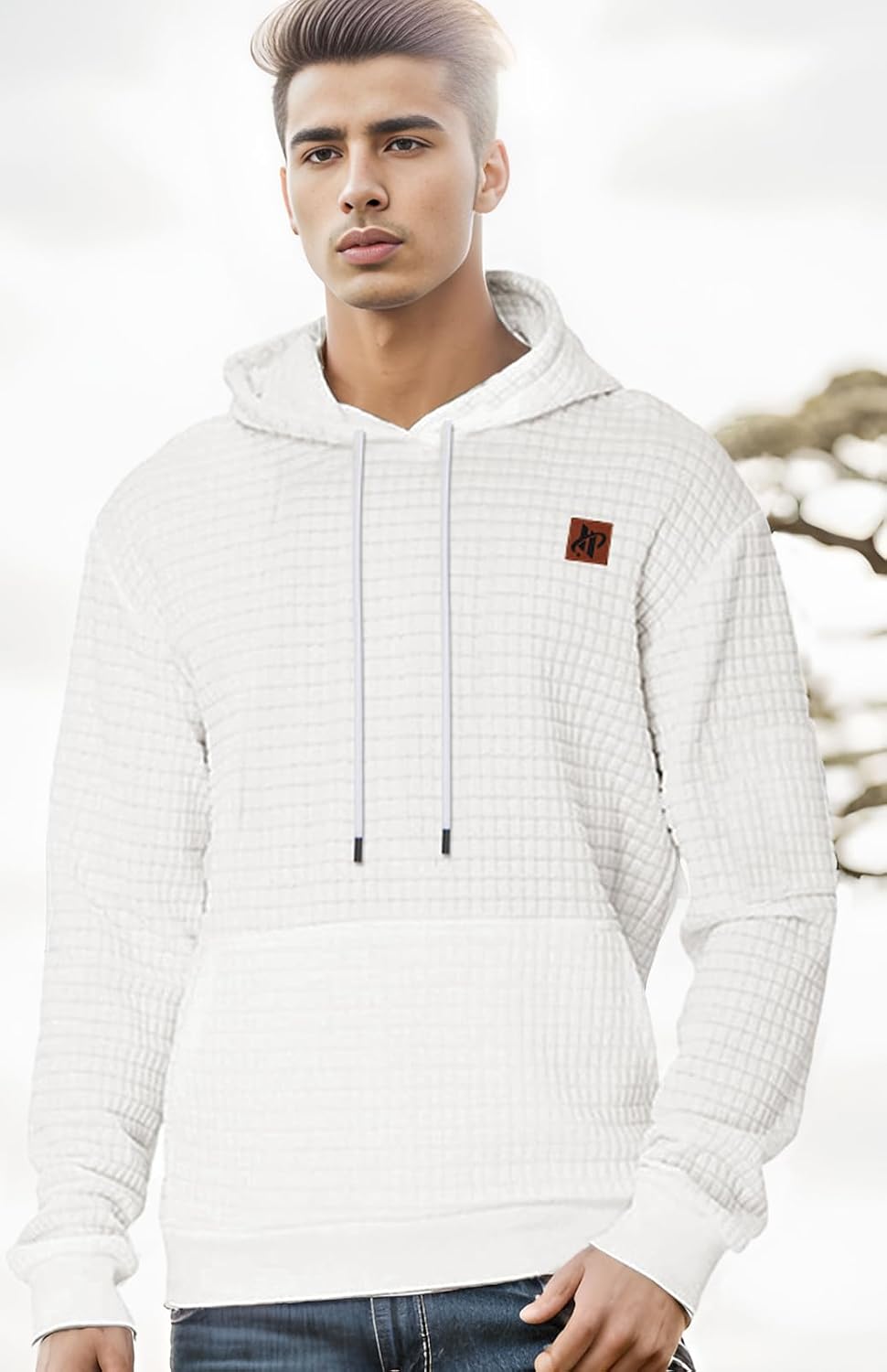 Keasmto Mens Hoodies Pullover Tie Dye Graphic Hoodie Long Sleeve Casual Sweatshirts with Pocket - Image 3