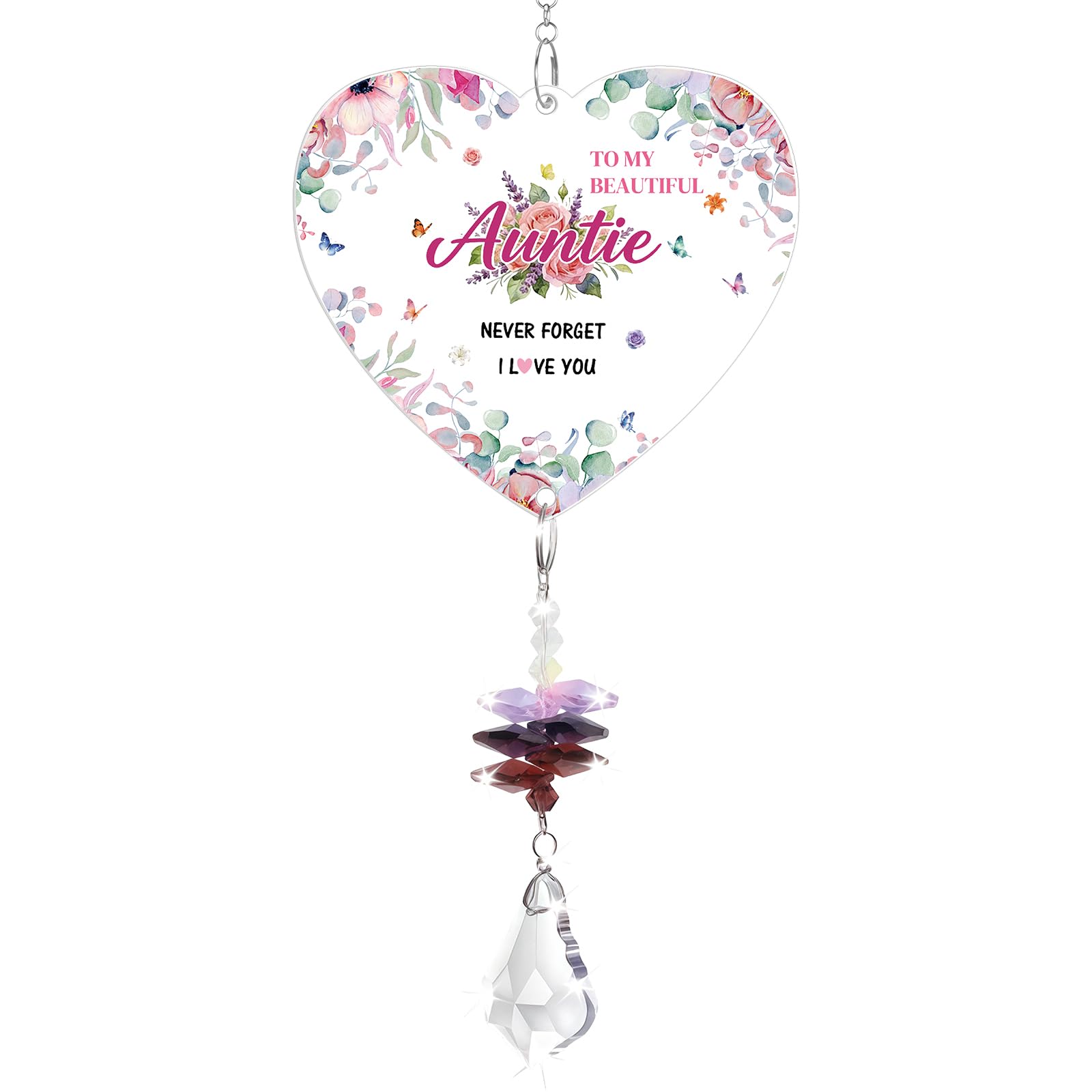 Auntie Gifts, Crystal Suncatcher, Best Auntie Birthday Gifts, Aunty Gift, Presents For Auntie On Christmas, Mother's Day, Thanksgiving Day — image 1