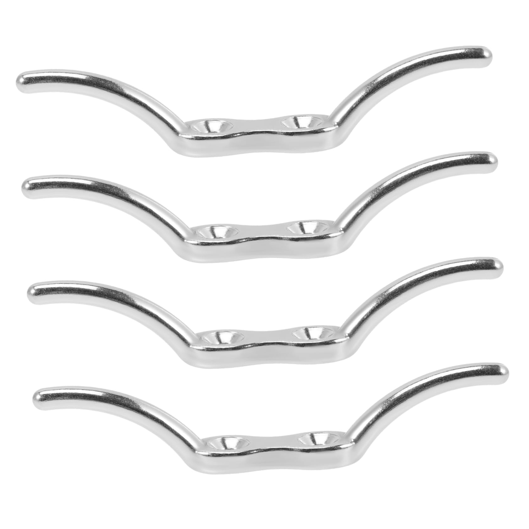 Totority 4Pcs Boat Cleats Stainless Steel Mooring Accessories for Flag Poles Awnings Yachts and Tarps Durable Easy to Install Boat Cleat Wall Hooks
