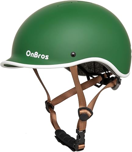 Miniatura 1 de OnBros Casco de bicicleta para adultos, casco de bicicleta de carretera para mujeres y hombres, casco de ciclismo ajustable de seguridad certificado