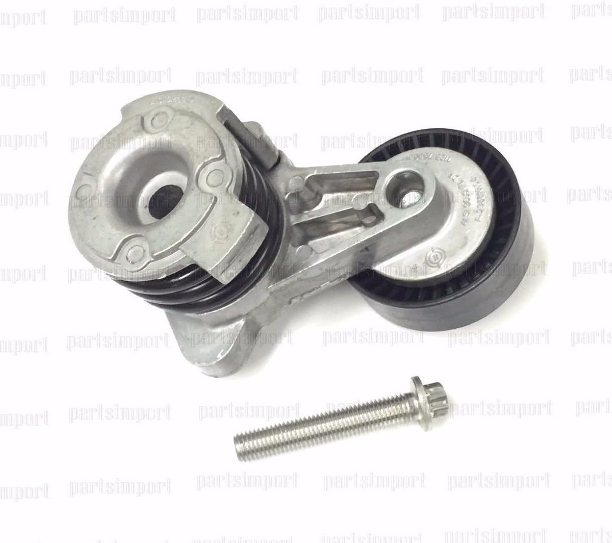 BMW Drive Belt Tensioner with Pulley + Bolt