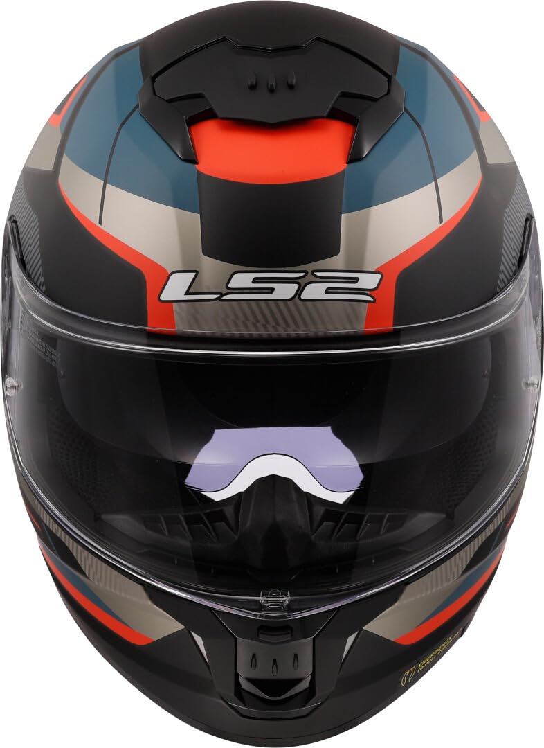 LS2, Casco Moto Integrale STREAM II ROAD Matt Black Blue, XL