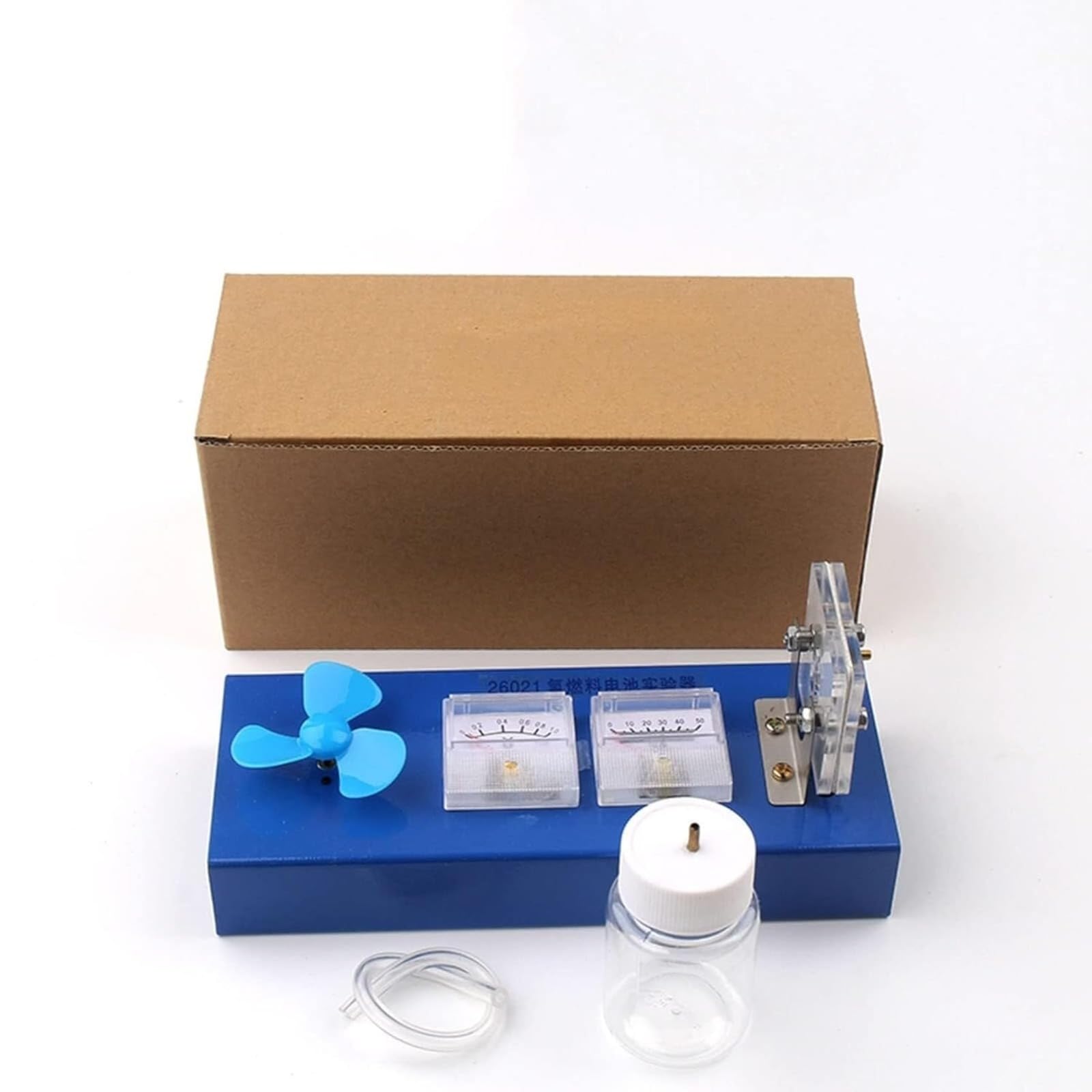 Kit de ciencia de pila de combustible, modelo de celda de combustible de hidrógeno para estudiantes, juego de experimentos de energía renovable, generación de electricidad de energía eólica, proyecto