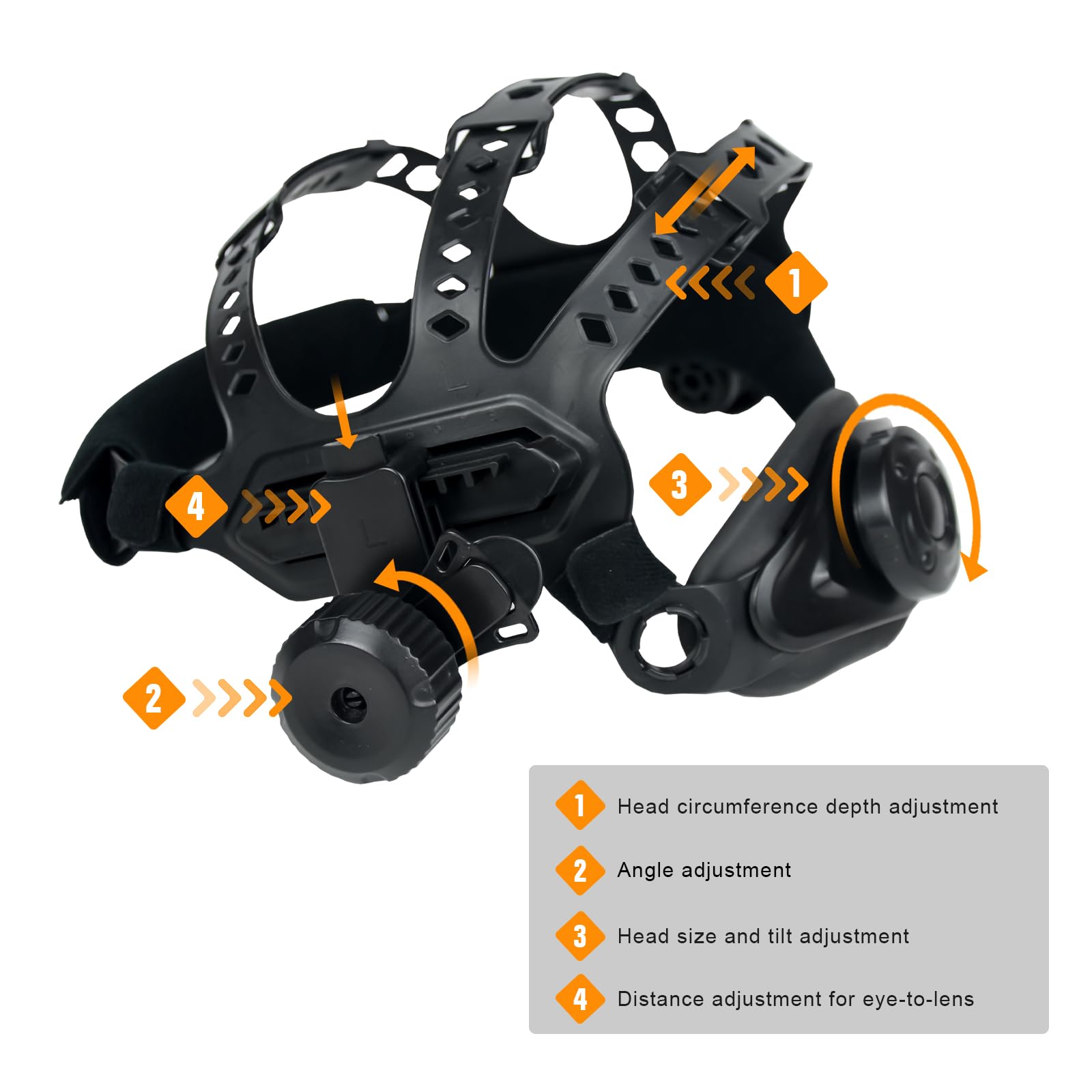 TRQWH Casco de repuesto para casco de soldadura, campana de soldadura de agujero cuadrado, casco de soldadura cómodo y flexible, accesorios de casco de soldadura