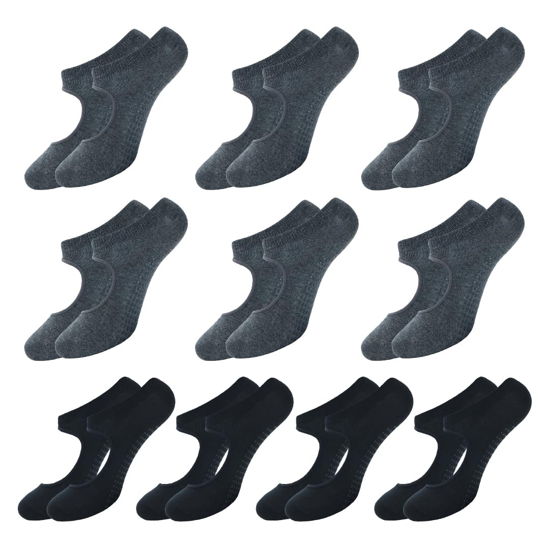 BALENZIA Pilates Grip Socks Women |Pack of 10| Yoga Accesorries Grip Hospital Walk|Ballet Dance Anti Slip Non Skid Sock