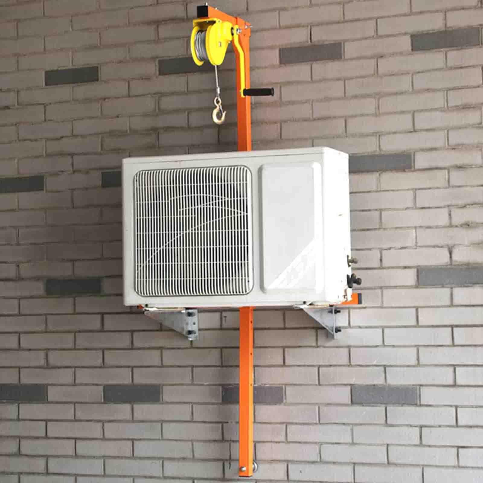 Wysokowydajny podnośnik HVAC z ręczną wciągarką, pojemność 150 kg, wysokość 10 m, bezpieczny uchwyt do łatwej instalacji klimatyzacji exte