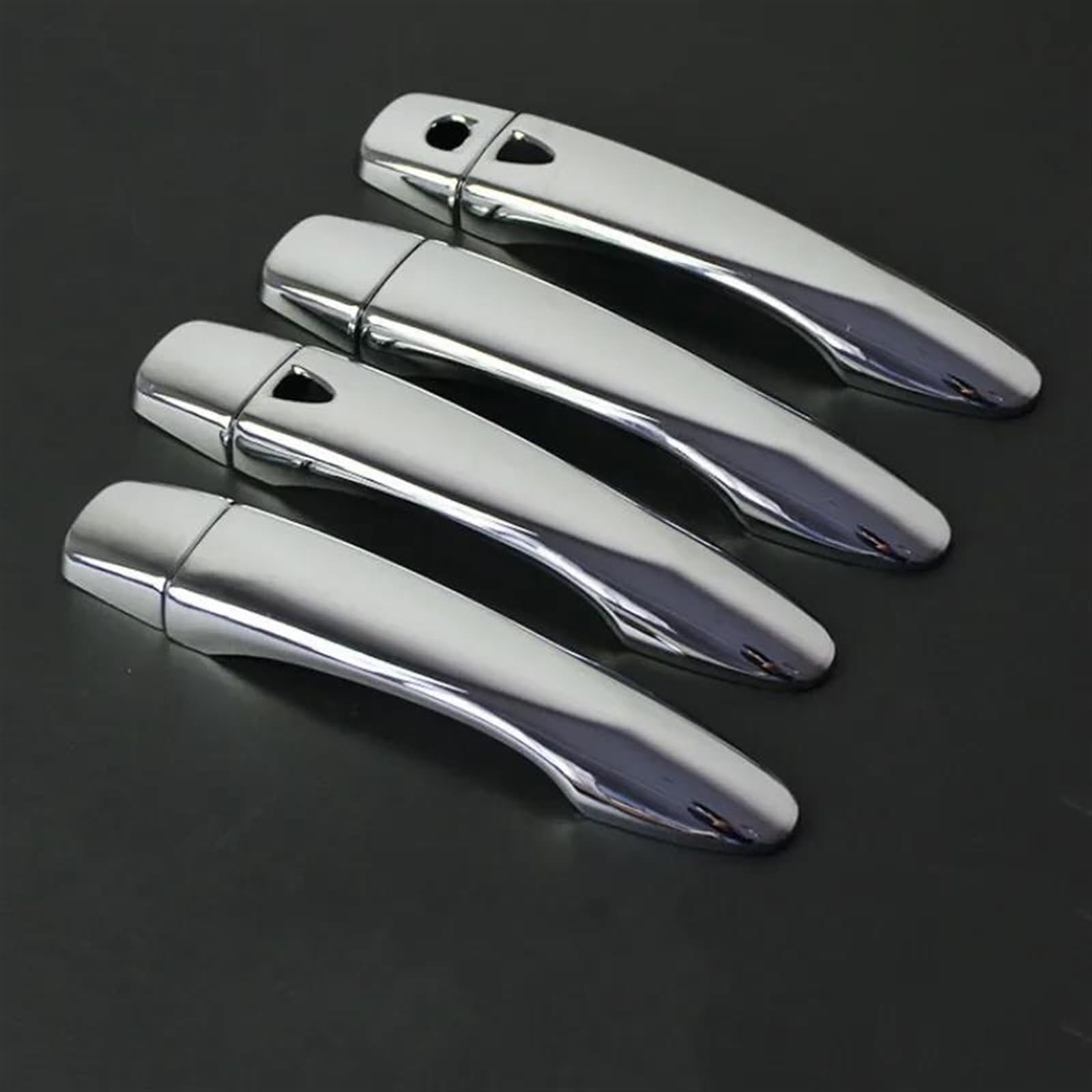 Kjhopy Chrome A Car Exterior Door Handles Cover For Nissan For Navara Np300 For Frontier D23 15-21 Decorative Sticker Exterior Door Handle(Chrome A)