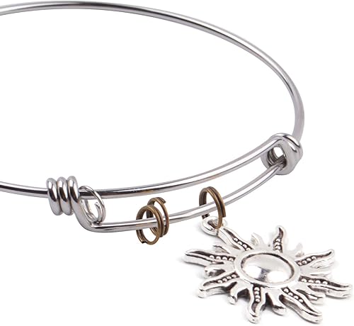 Vista 81 de Aylifu 200 anillos de metal divididos, anillos de salto de doble bucle chapados en níquel de 0.63 pulgadas, pequeños anillos de llavero de cristal