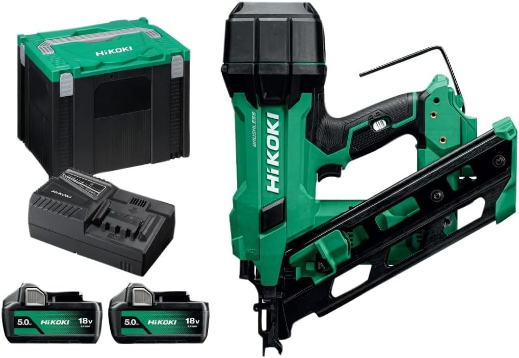 Hikoki NR1890DCAJPZ 2nd Gen 18V 2 x 5.0Ah 90mm Framing Nailer Kit