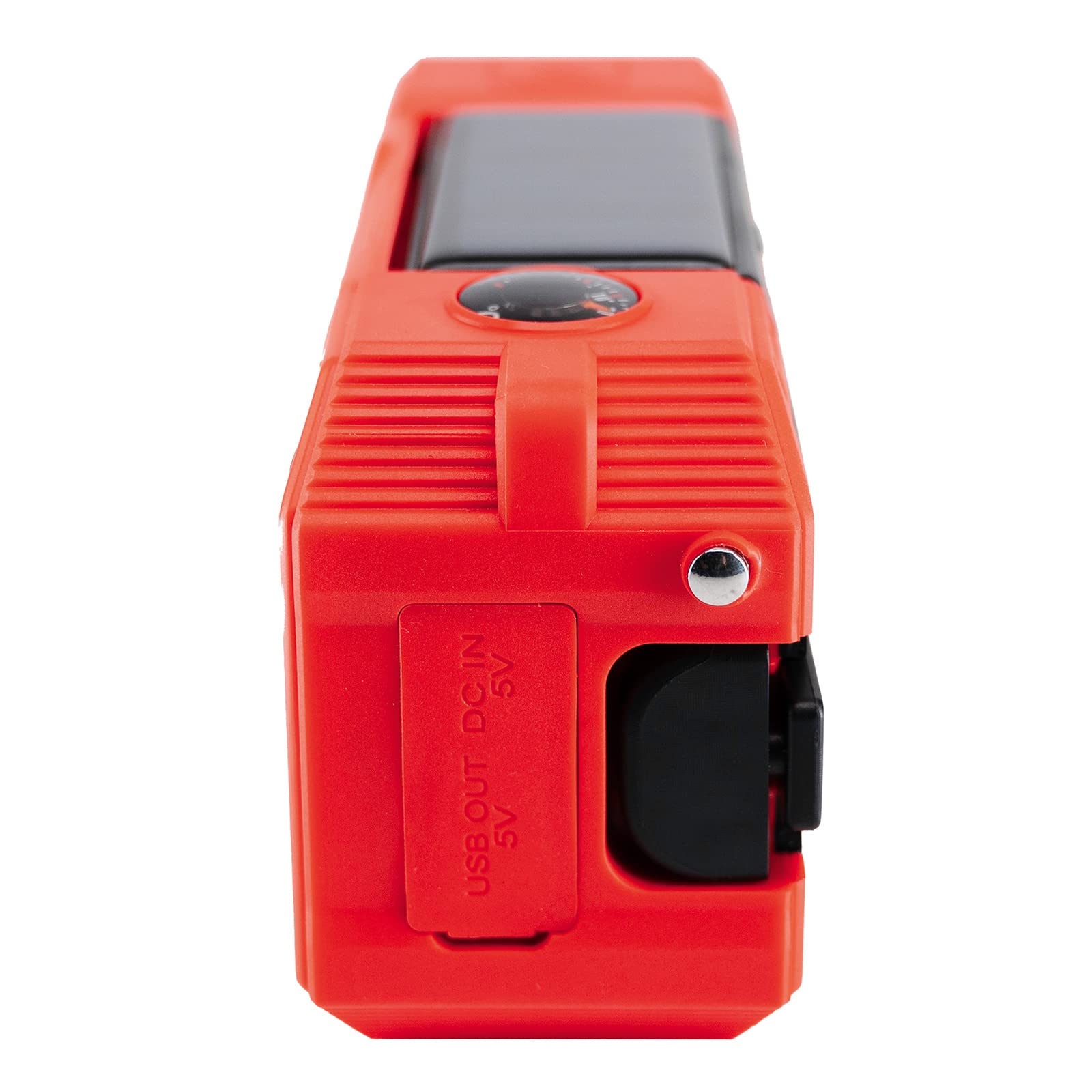 Albrecht DR 112, tragbares DAB+/UKW Outdoor Kurbelradio, 27911, SOS-Notruf, Taschenlampe, Solarmodul, PowerBank, IPX5 Wasserschutz