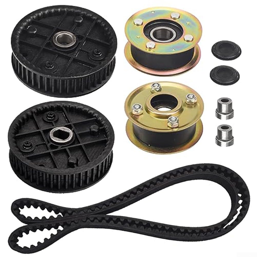 Kit de correa de polea con piñones, para modelos de cortacésped TimeMaster de 30 pulgadas y 76 cm, 20199 20200, 21199 20975 reemplaza piezas 131-4529 125-2532 121-9100