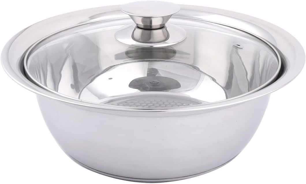 Ruilogod Glass Lid Stainless Steel Household Kitchen Cookware Stockpot Pot 22cm Dia (id: 5c8 d4c 42e 0f7 133