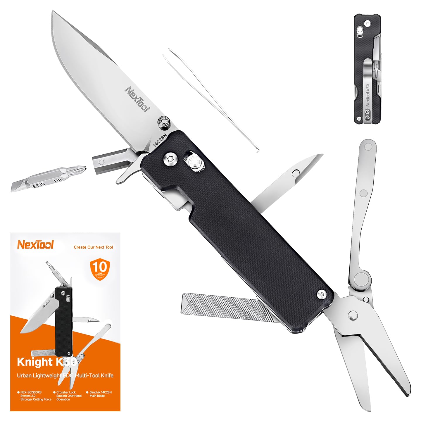 Amazon.com: NexTool Knight K30 Axis Lock Folding Pocket Knife, 11