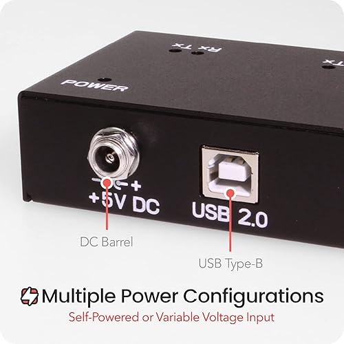 Miniatura 3 de Gearmo Adaptador USB a serie RS-232 de doble puerto con LED, montable, compatibilidad con SO amplio, chip FTDI