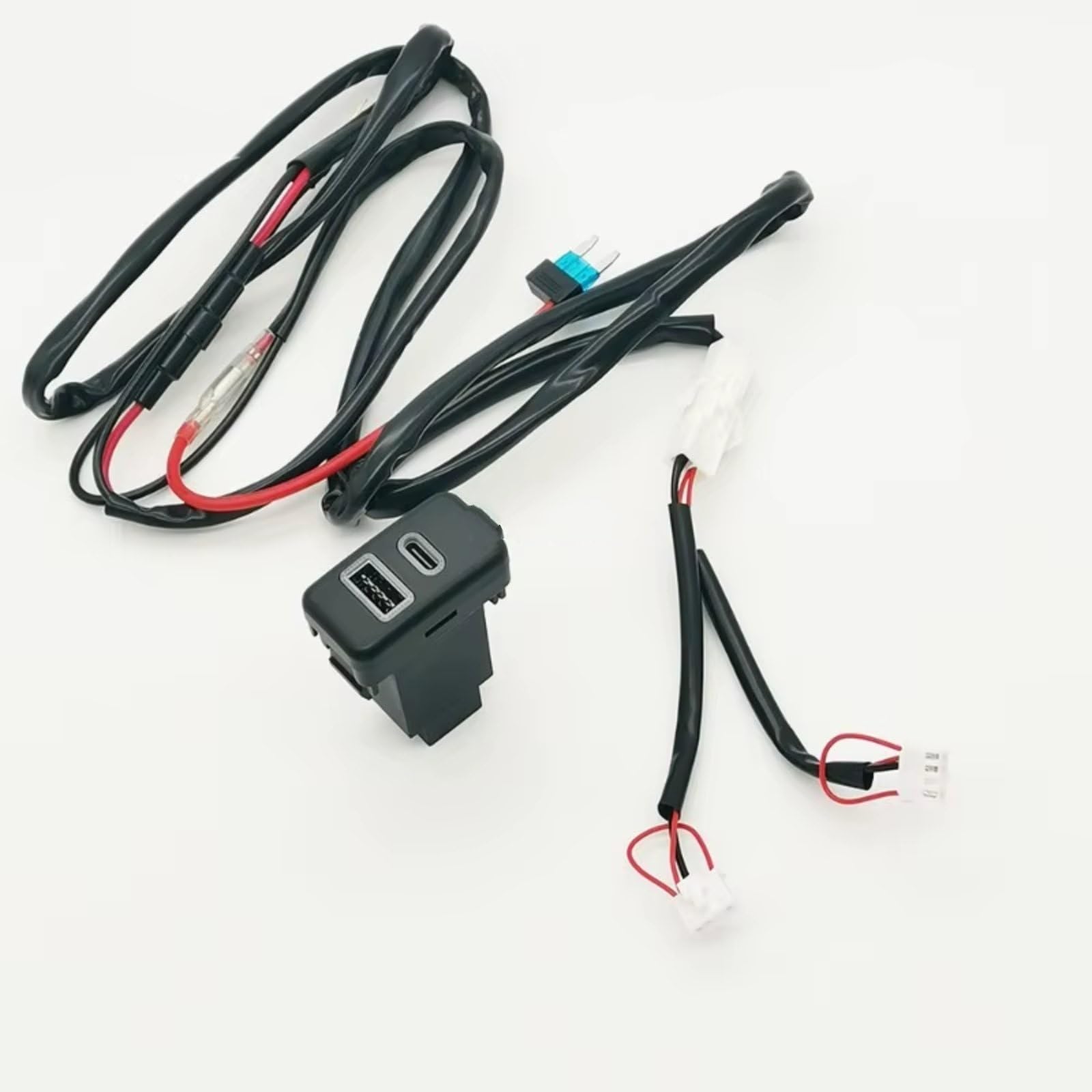 Aux USB carga Módulo Consola Central Con Puerto USB Compatible Con Toyota Para FJ Cruiser Car Dual QC3.0 Para Cargador Rápido Para Enchufe Interfaz PD Tipo C