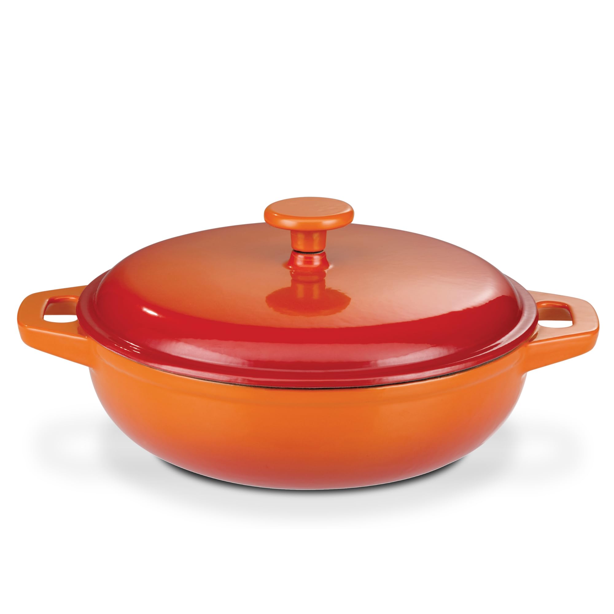 GSW 716307 Cocotte Shadow avec Couvercle, en Fonte, Orange/crème - ⌀30 cm