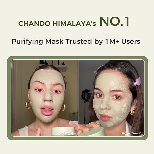 Miniatura 7 de Máscara purificadora de té verde, mascarilla de arcilla facial natural, limpieza profunda de poros con extracto de té verde y extracto de portulaca,