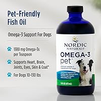 Vista 3 de Nordic Naturals Omega-3 para mascotas, sin sabor, 16 onzas, 1380 mg de omega-3 por cucharadita, aceite de pescado para perros grandes a muy grandes