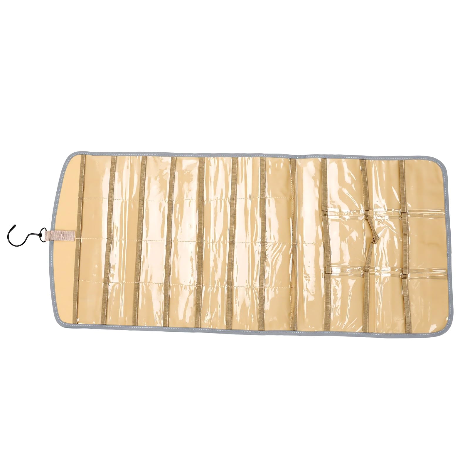 Soporte de Joyería Premium Elegante Organizador de Collares Oxford Gris