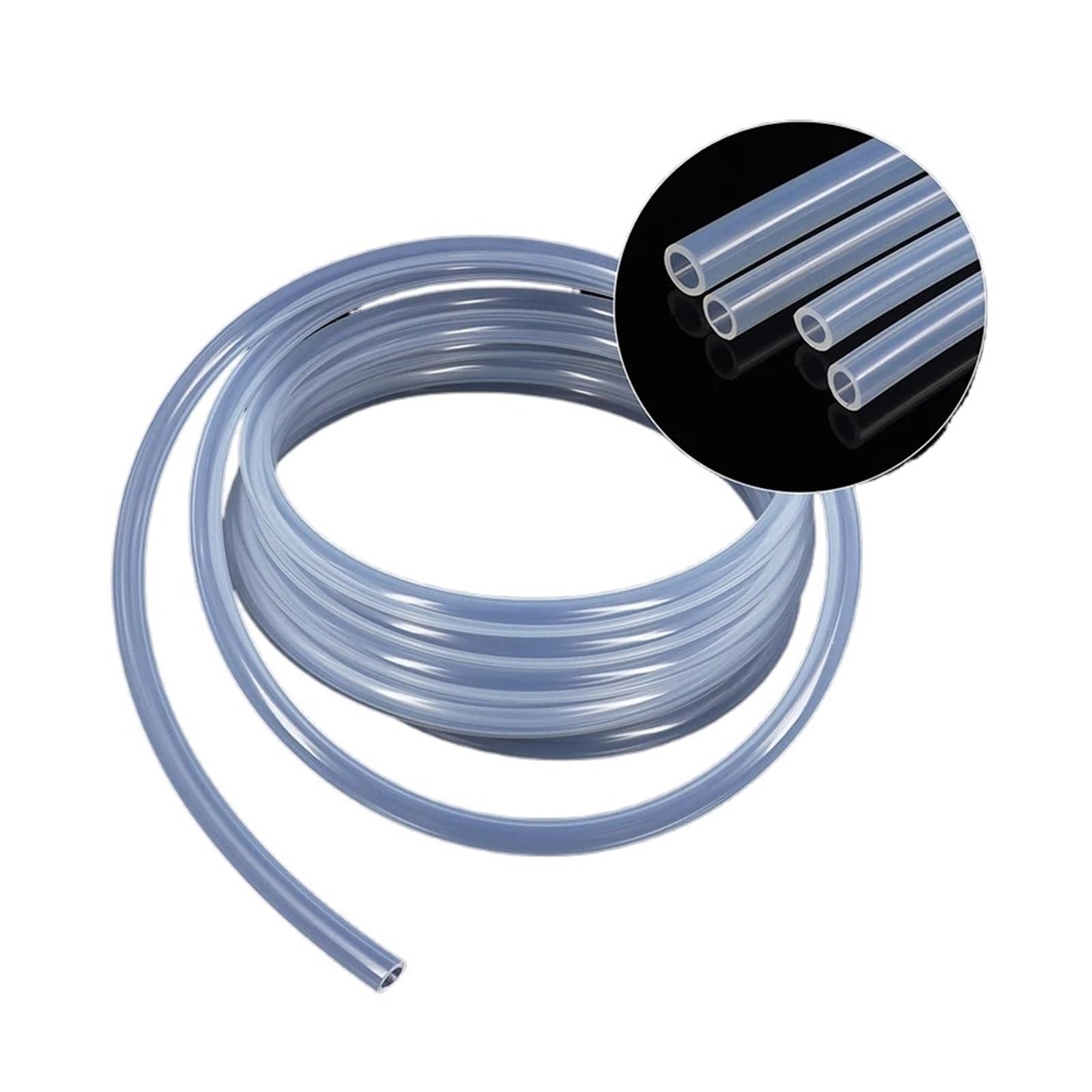 Tubo in silicone Tubo flessibile trasparente da 2 m Tubo in silicone resistente alle alte temperature for uso domestico(2 METERS_7.9X12.9MM)