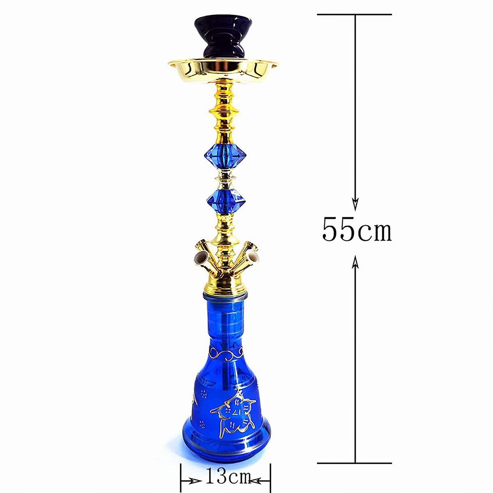 Kit De Cachimba De Lujo 4 Kit De Manguera De Cachimba Kit De Cachimba, Kit De Cachimba Portátil De Vidrio De 21.6 Pulgadas, Una Cachimba Imprescindible Para Hogares A