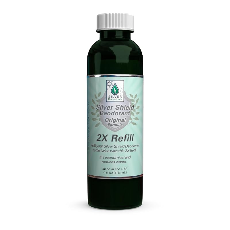 Desodorante Silver Shield Silver Botanicals, refil com 2 unidades, fórmula Original, 113 g