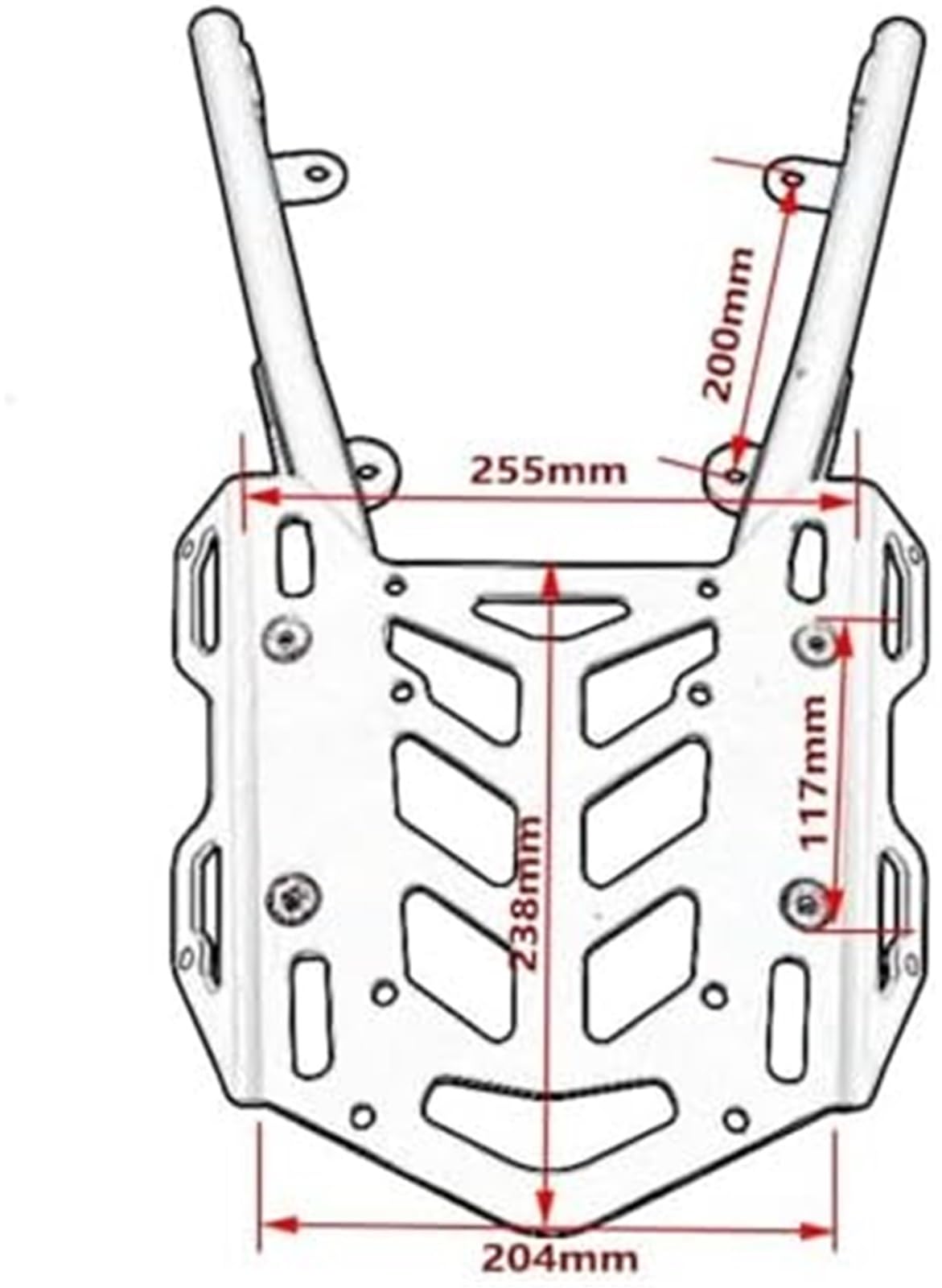 Bagażnik tylny, do ADV160, do ADV 160 2023 Akcesoria motocyklowe Tylny bagażnik Uchwyt bagażnika Uchwyt bagażnika Bagażnik motocyklowy