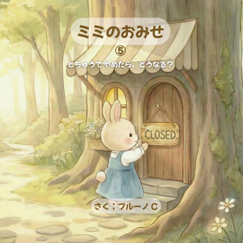 ミミのおみせ: とちゅうで やめたら、どうなる？
