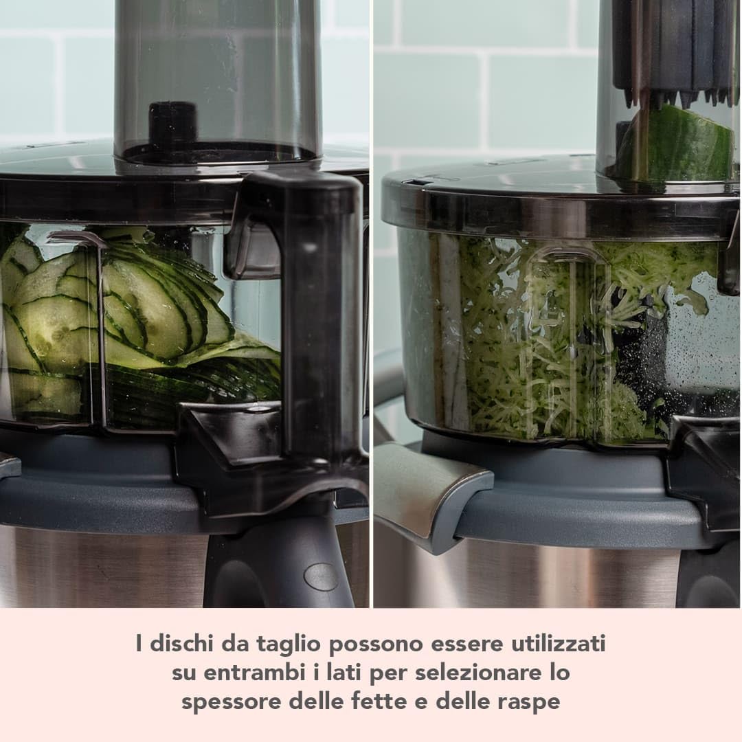 Wundermix WunderSlicer V2 Tagliaverdure per Bimby TM6 TM5 | Affetta e grattugia verdure e frutta, utensile da cucina innovativo, Made in Germany