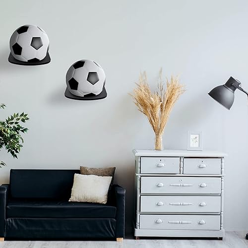 Miniatura 6 de TRINENOX - Soporte de pared para pelotas soporte de bola de acrílico soporte de baloncesto para fútbol soporte de almacenamiento para colgar pelotas