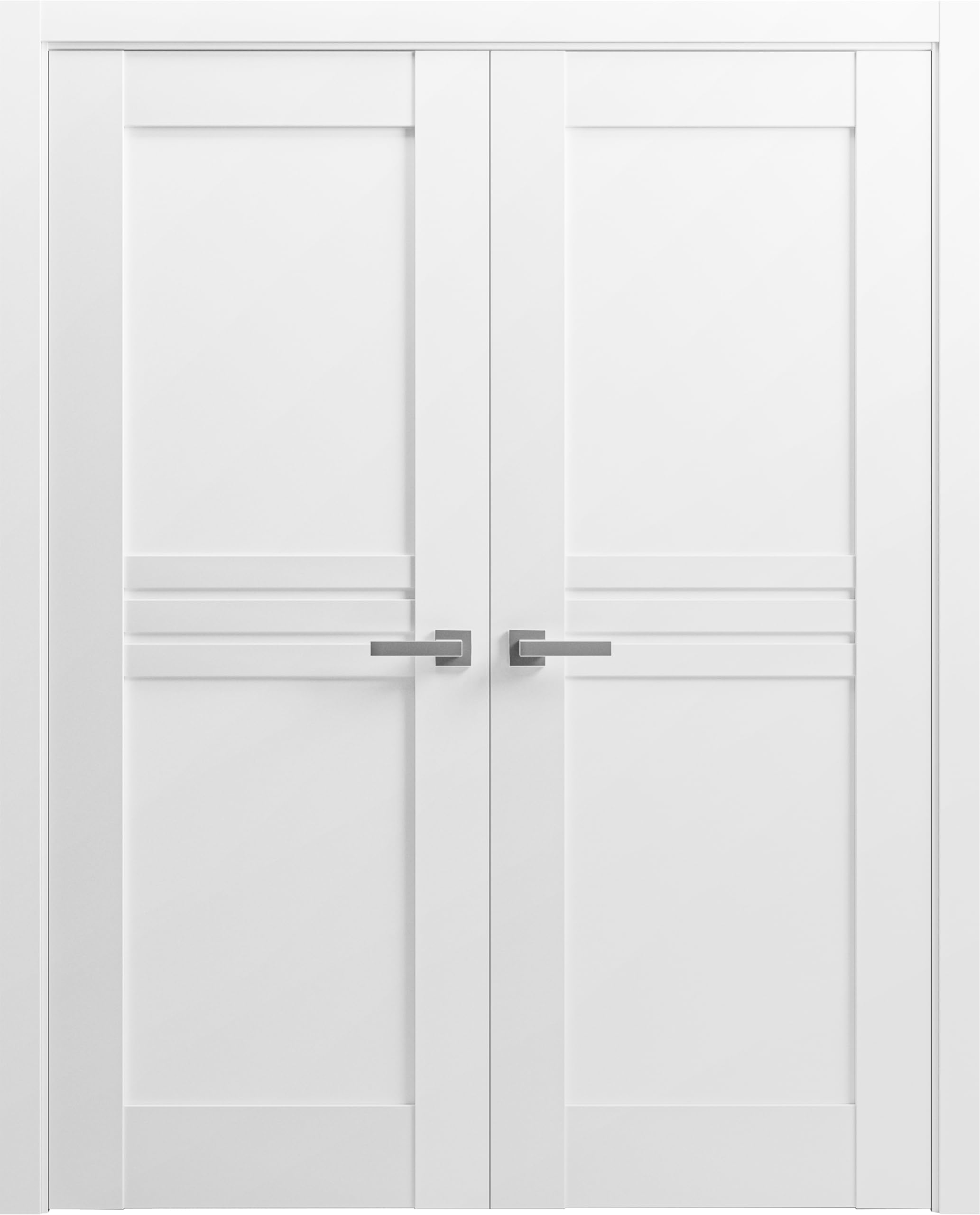 MELLページ VDOMDOORS Solid French Double Doors 84 x 84 inches/Mela 7444