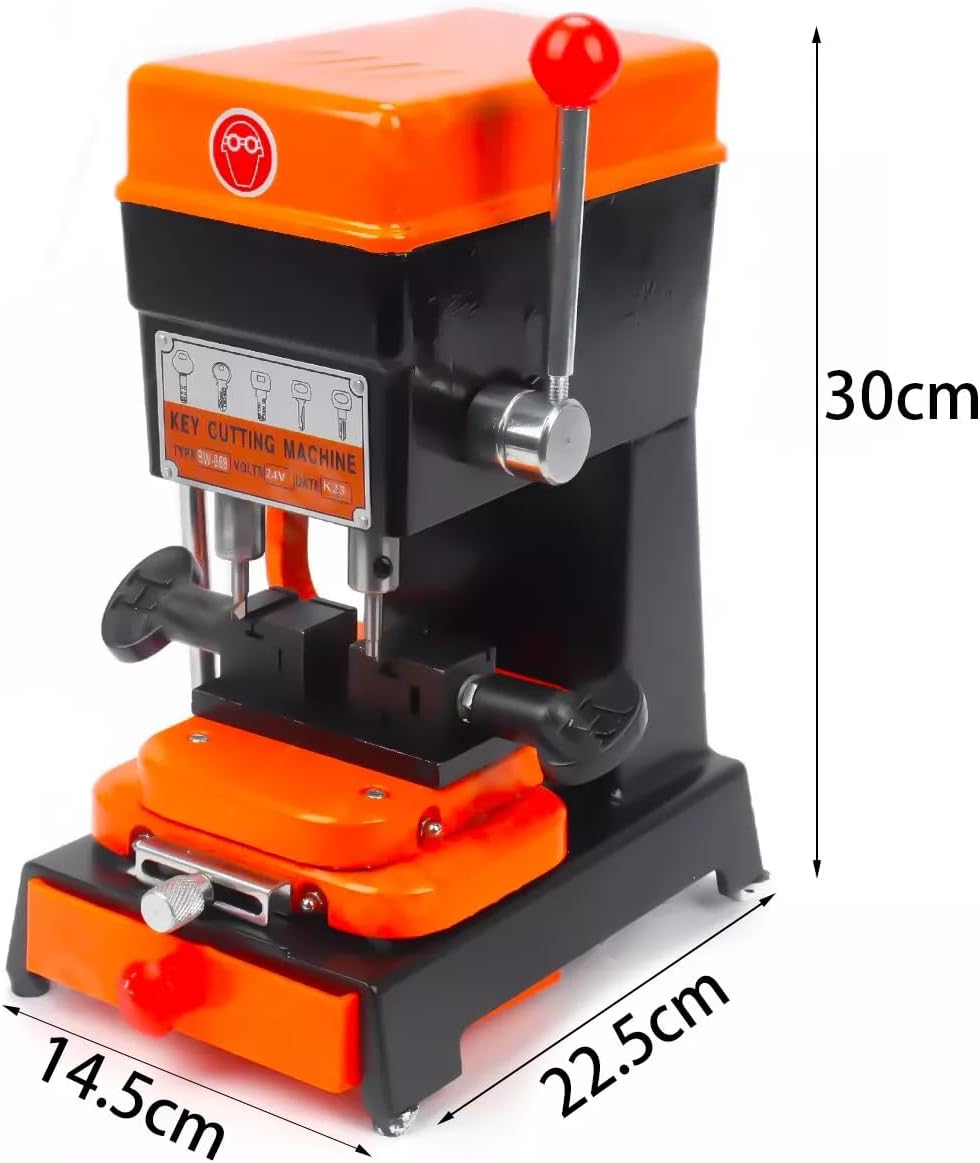 2026new B-668 Vertical Key Cutting Machine 110V220V Multifunctional Key Duplicator with Drill & Cutter, Portable Professional Key Copy Machine for Dimple, Cylindrical, Wave & Ball Keys, Locksmith Tool