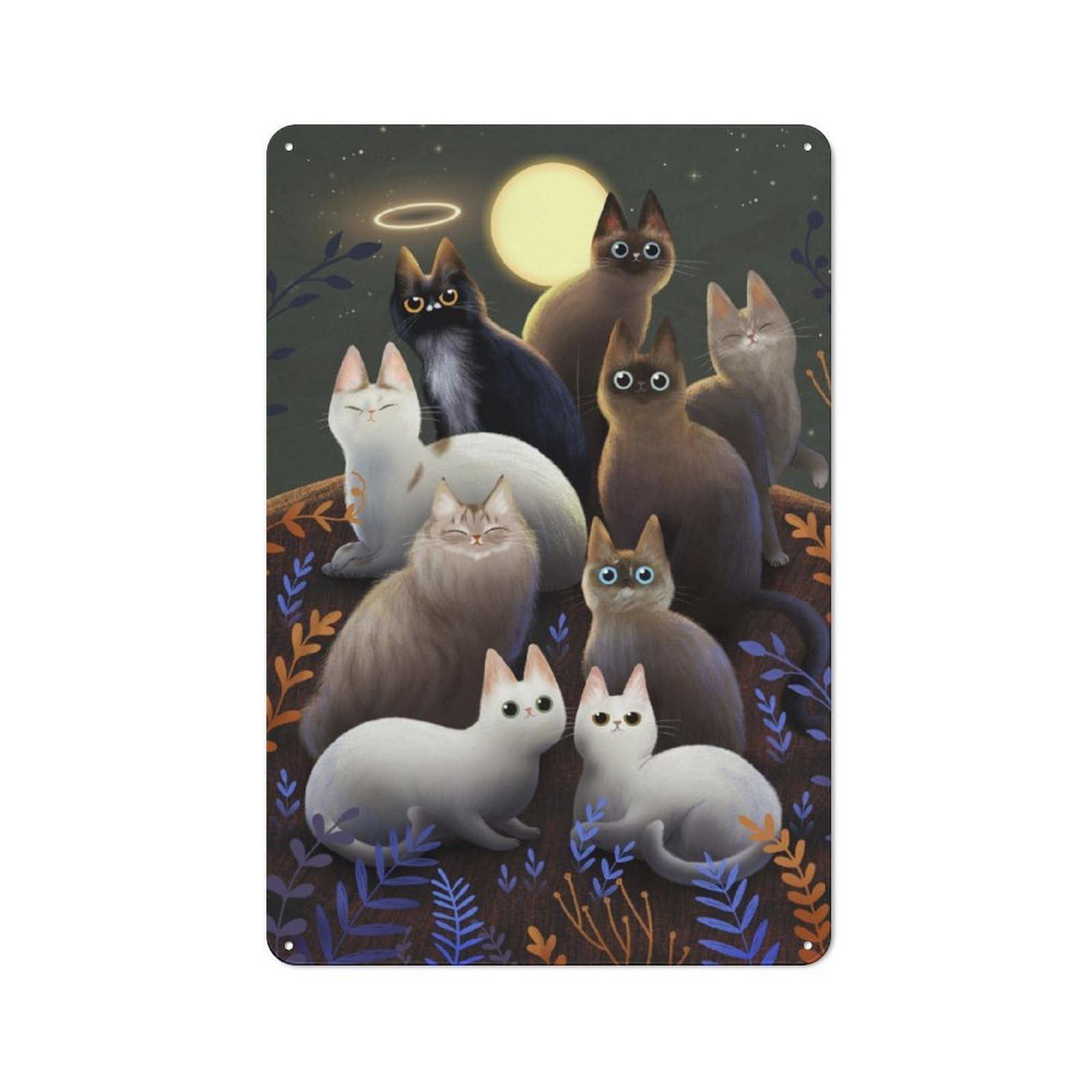Everyday Cats Metal Gift Sign 30x20cm, Room Wall Plaque for Home, Shop, Pub Or Studio Wall