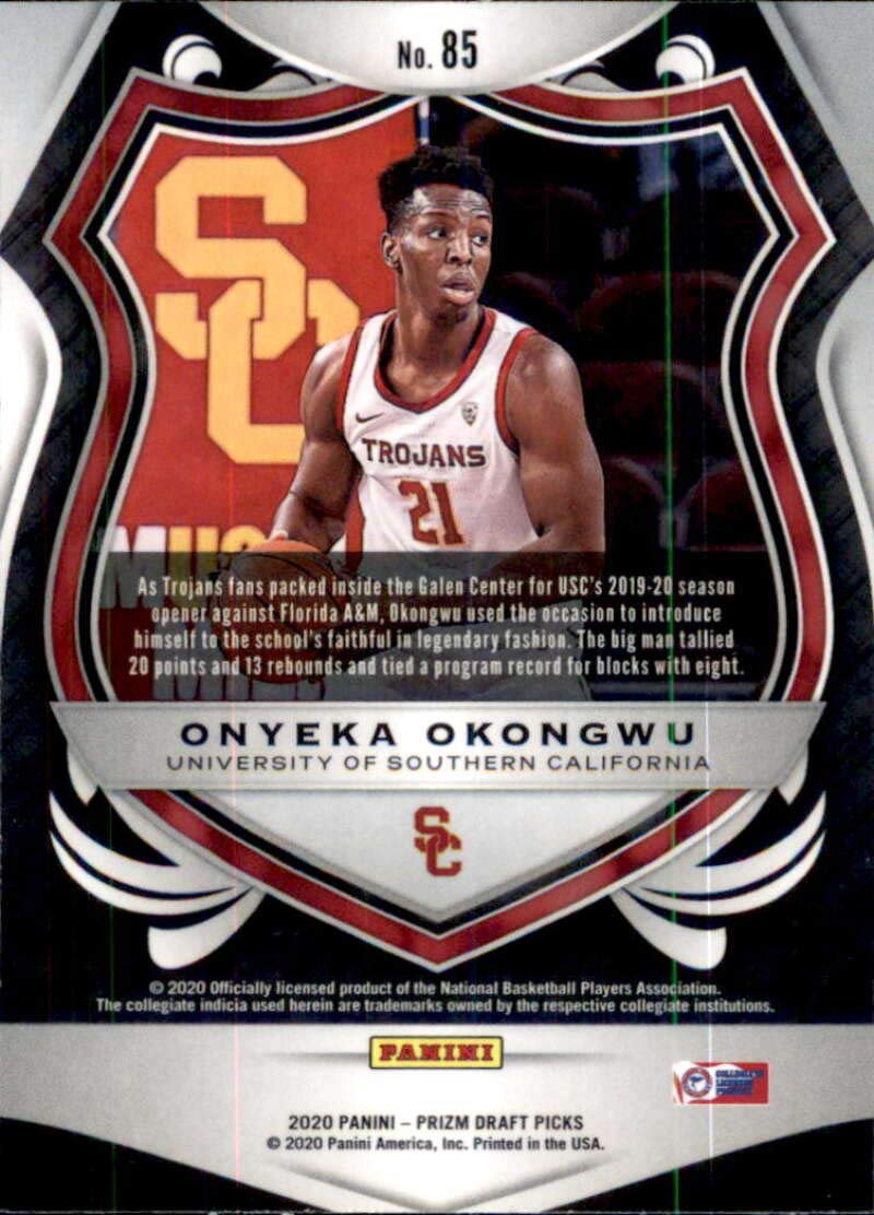 Amazon.com: 2020-21 Panini Prizm Draft Picks #85 Onyeka Okongwu RC 