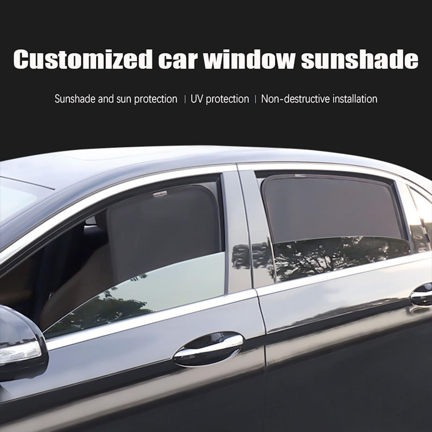 Auto Seitenscheibe Sonnenschutz für Honda Stream 2001 2002 2003 2004 2005 Fenster Sonnenblende UV-Schutz Zubehör,5PCS