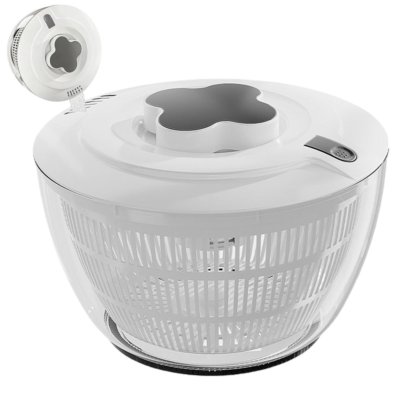 Centrifuga per insalata, 5 l, manuale, portatile, per lavare e asciugare le