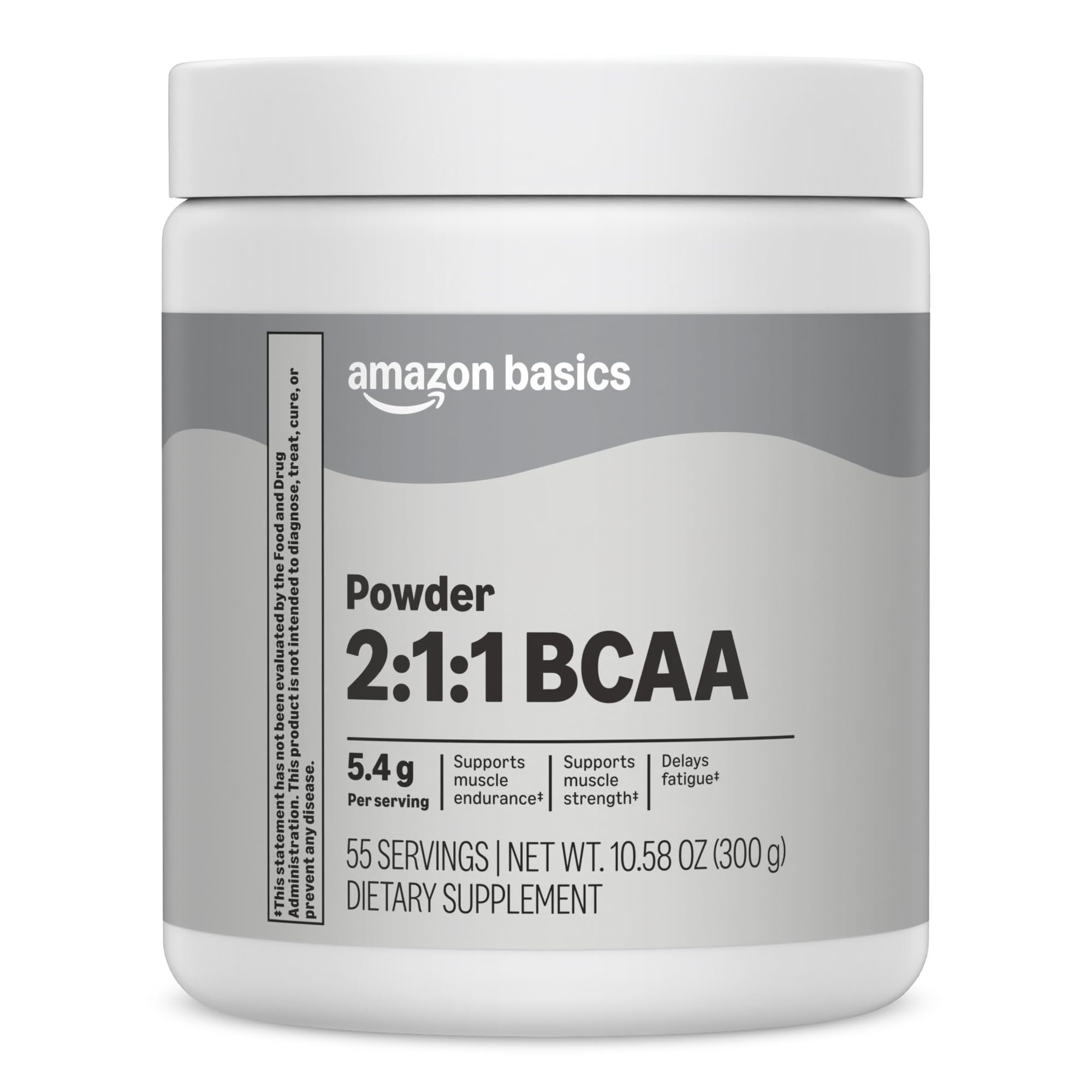 Amazon Basics 2:1:1 BCAA Powder, 55 Servings, 10.58 Ounces