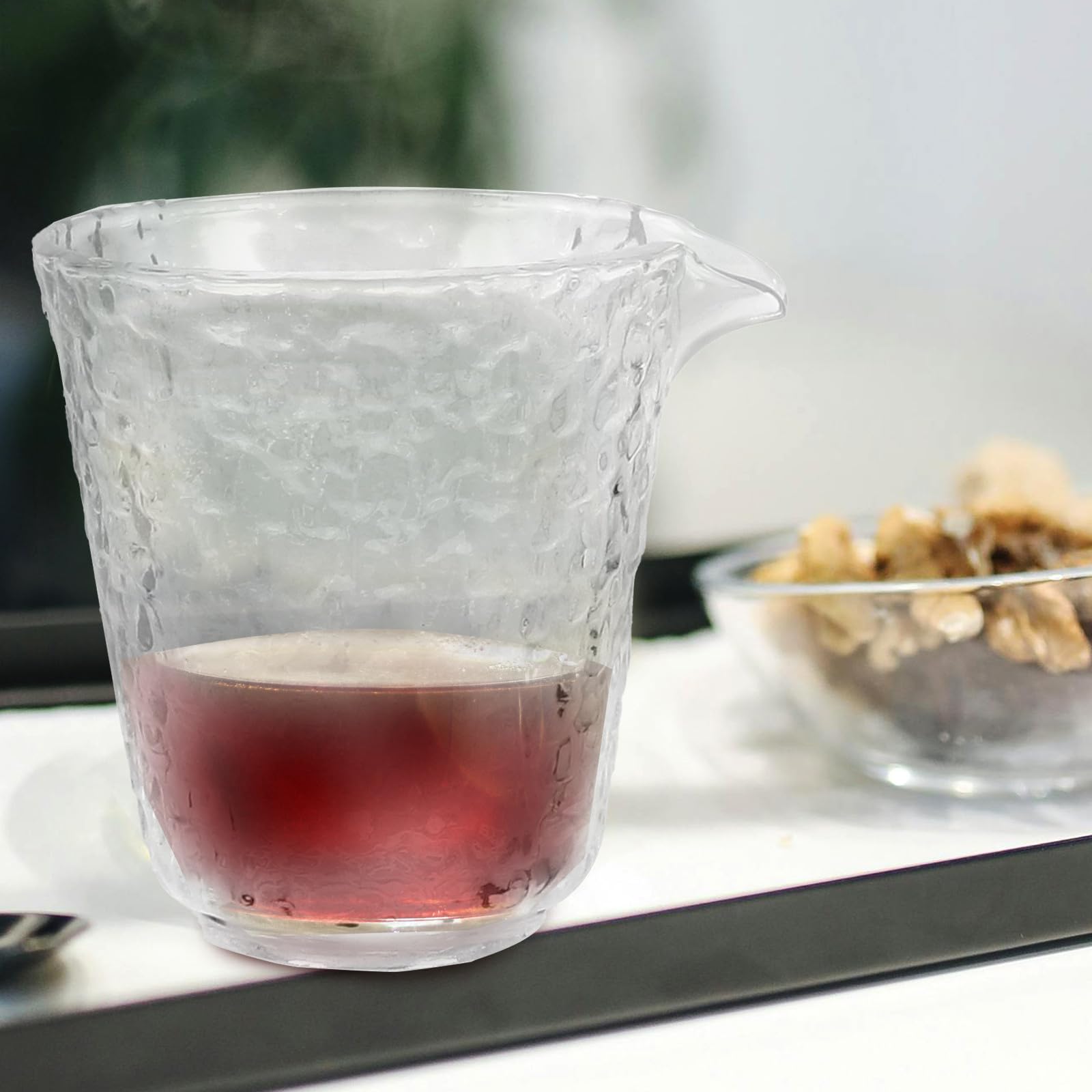 Teegläser Hitzebeständig Glas 8 Stück Teeservice Kleine Teetassen für Zuhause und Reise