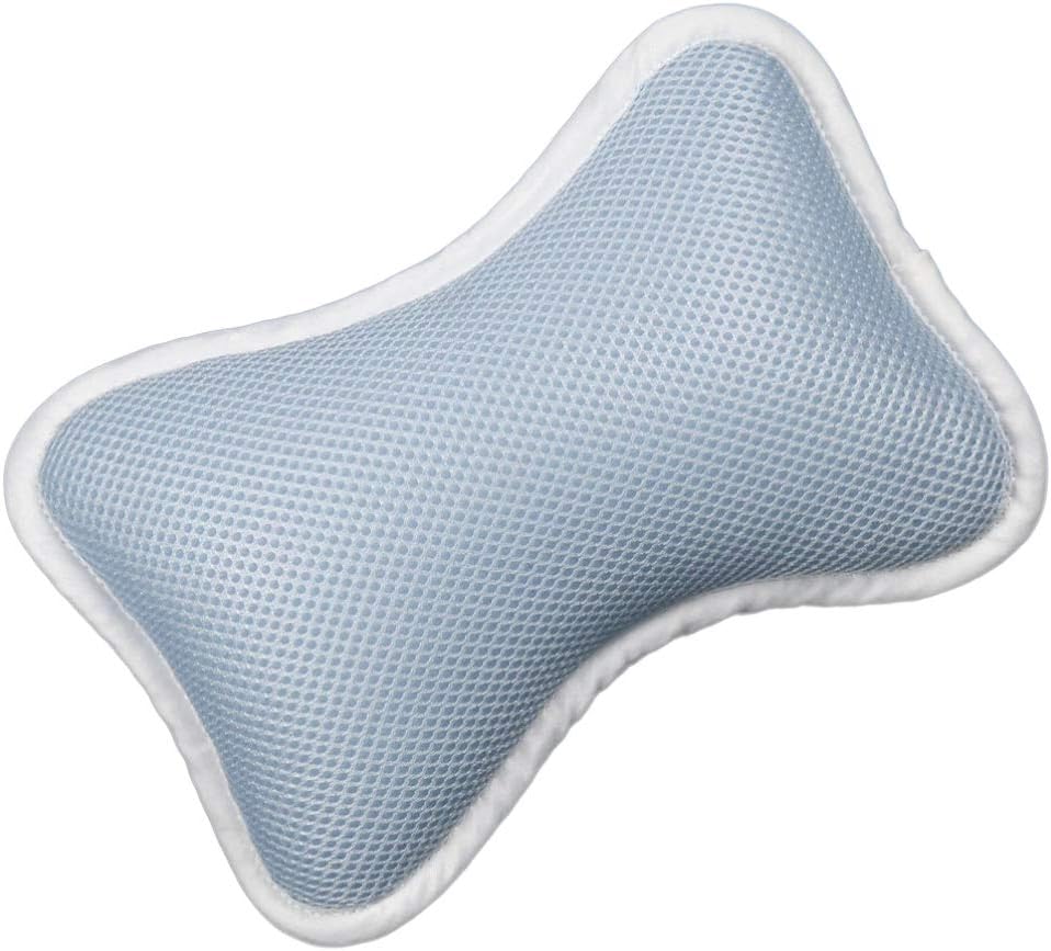 SUPVOX Bathtub Pillow with Non-Slip Suction Cups for Neck and Shoulder Support Fits Standard Oval and Straight Bathtubs Spa and Home Bath Cushion 11.41X7.08X2.95 Inches
