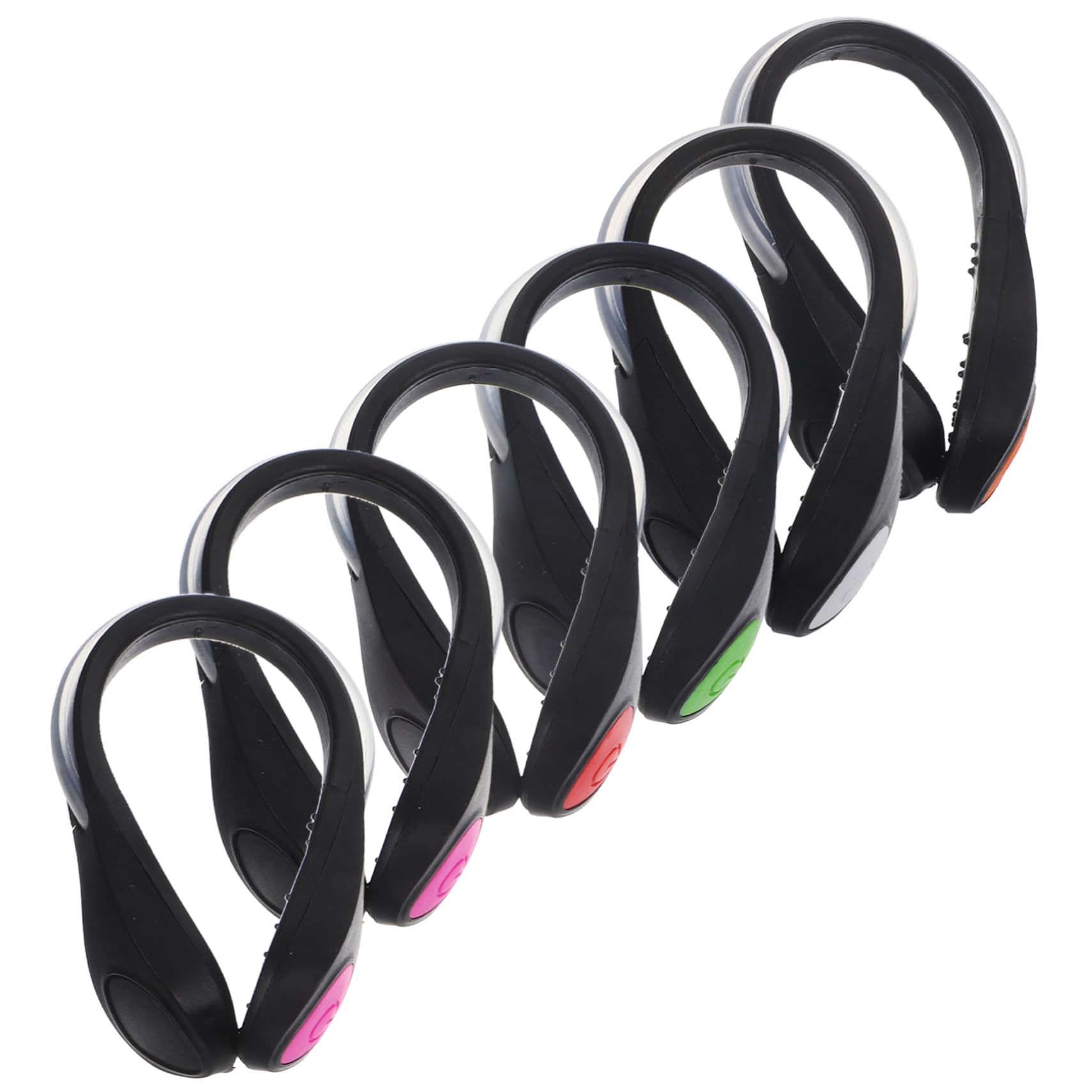 BCOATH 6Pcs LED Shoe Clip Lights for Runners Safety Night Running Gear with Water Resistant Design Lightweight Bright Modes for Joggers Cyclists and Evening Walks