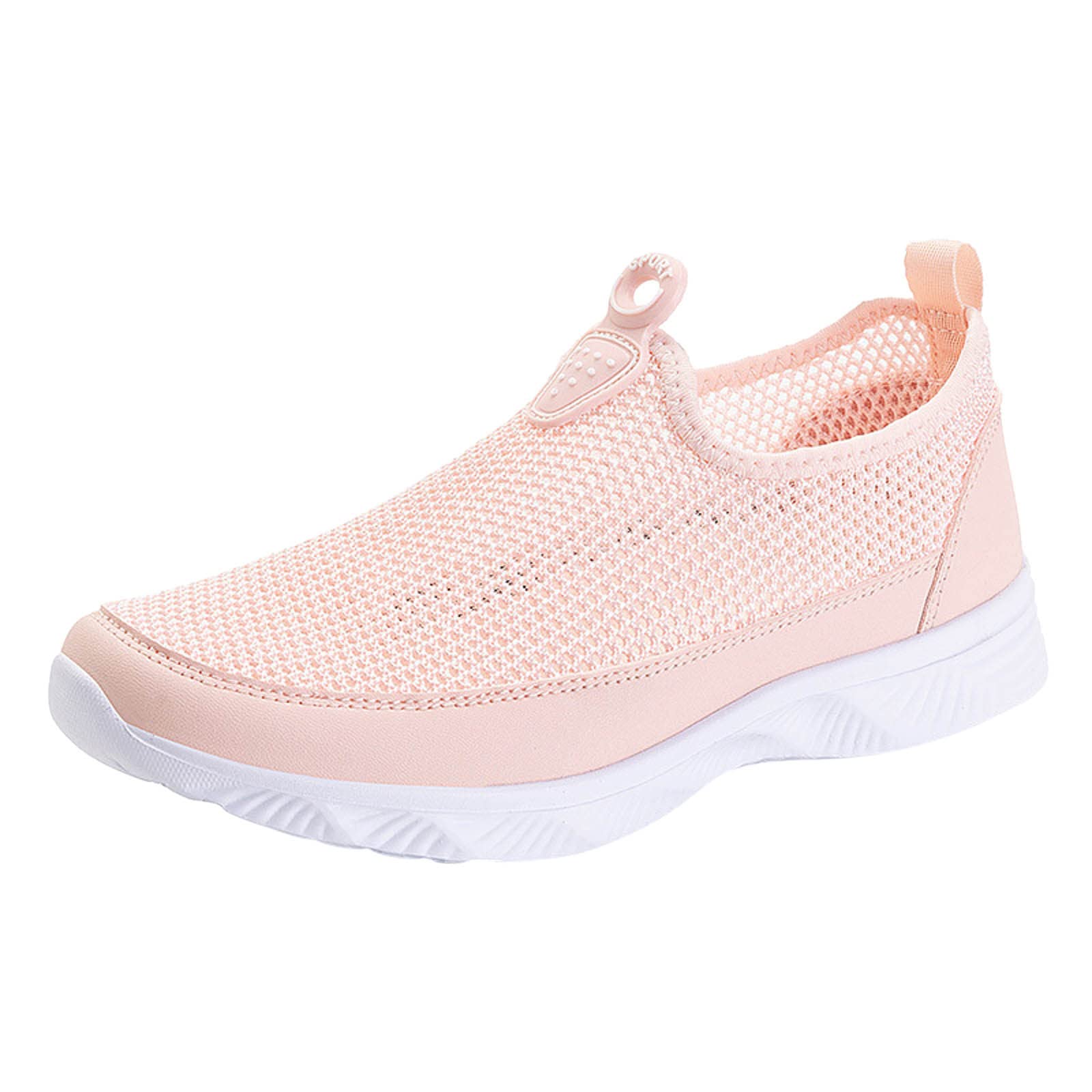 Zapatillas caminar mujer con malla transpirable de color sólido para verano 7
